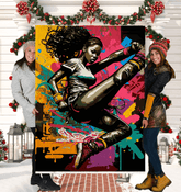 MMA Inspired Throw - Cozy Blanket